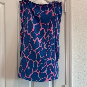 Lilly Pulitzer Silk off shoulder long sleeve dress